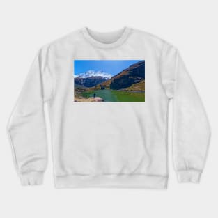 Andes mountain tarn Crewneck Sweatshirt